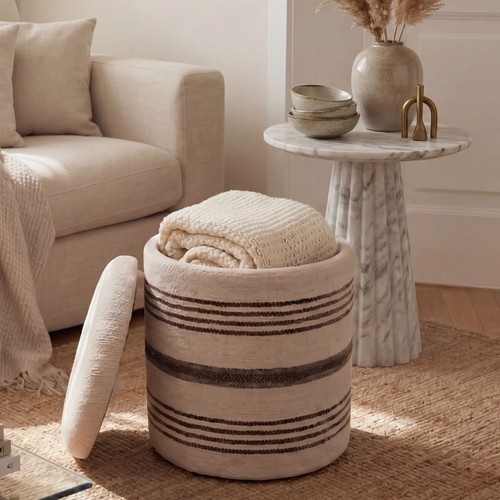 Tabouret pouf rangement - tabouret, en