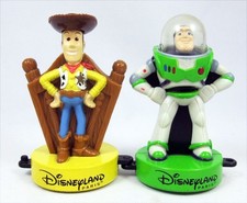 Toy Story - Disneyland Paris - Woody & Buzz L'Eclair 9cm Base Figures