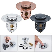 Popup Vidange Filtre Acier Inoxydable Laiton Lavabo Evier de Salle de Bain