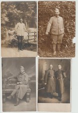 lot 4 carte photo poilus artilleur piou piou
