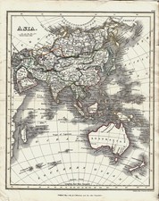 Carte ancienne 1819 Asie