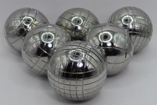 Vintage OBUT Set Of 6 Bocce Ball La Boules Petanque DOG