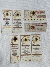 Ticket Stub Lot - Washington Redskins NFC World Champions RFK 80’s 90’s