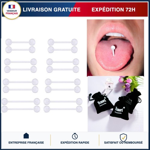 Fectas lot piercings - piercings, langue