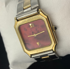 Vintage Pierre Cardin Watch Chromachron Swiss Limited Edition No 89 Rose Dial