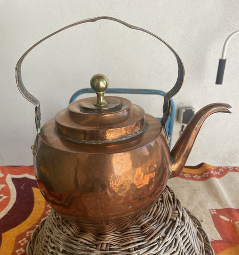 Ancienne bouilloire cuivre - bouilloire, en