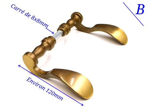 8x8mm paire poignées - paire, de
