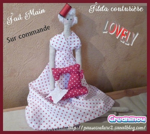 Poupée tilda couture - poupée,