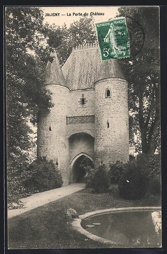 Cpa jaligny porte du - la,