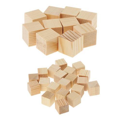 Cubes bois inachevé - en, 30