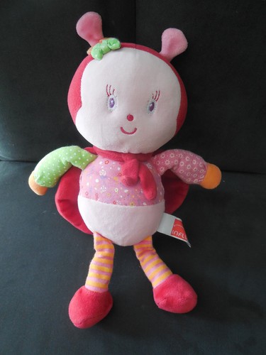 Doudou peluche coccinelle - coccinelle, rose