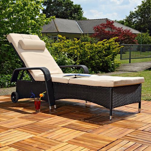Chaise longue rotin - en,