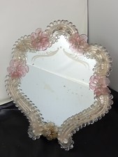 Miroir de table en verre de Murano  style louis XV  Vénitien