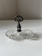 Salière poivrière cristal et