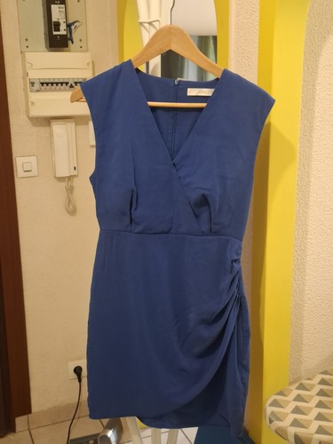 Mng robe portefeuille - mng, bleue