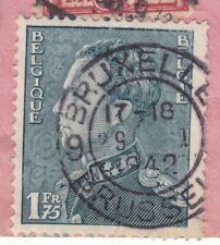 TIMBRE Leopold III 1F75 Belgique oblitéré en 1942
