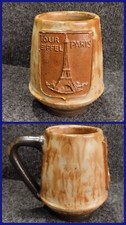 Tasse Tour Eiffel Grès De Bouffioulx Signée DUBOIS