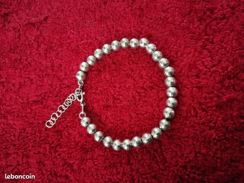 Bracelet argent massif - en,