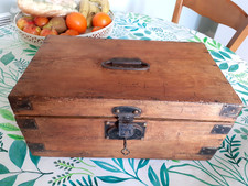 ANCIEN COFFRET BOITE EN BOIS