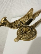 Ancien casse noix paon bronze