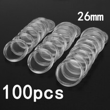 100 x 26 mm capsule de pièces