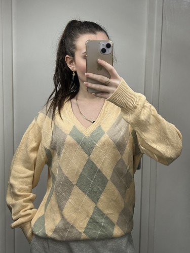 Pull argyle vintage cacharel - vintage,