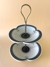 Serviteur vintage céramique Verceram Plat gateau  1960s 1970s Made in France