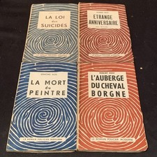 Lot de 4 Polars - Roman Policier Moderne - Robert Petit / Edmond Alde / 1945