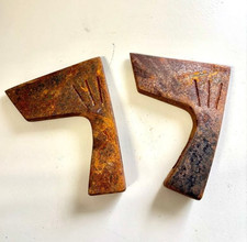 Ensemble de têtes de hache d'extérieur outil de travail du bois vintage...