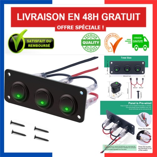 Panneau interrupteurs à - 3,