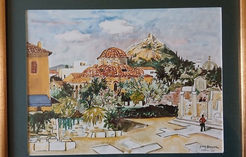 Reproduction aquarelle yves - reproduction,