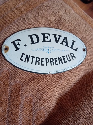 Ancienne plaque émaillée