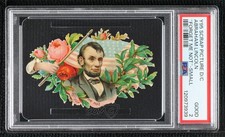 1880s Scrapbook Die-Cut Illustrations of American Presidents Abraham Lincoln 3q4