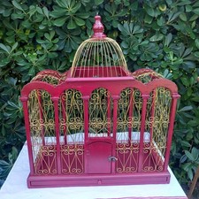 Cage à Oiseaux XXL en bois XX Siècle