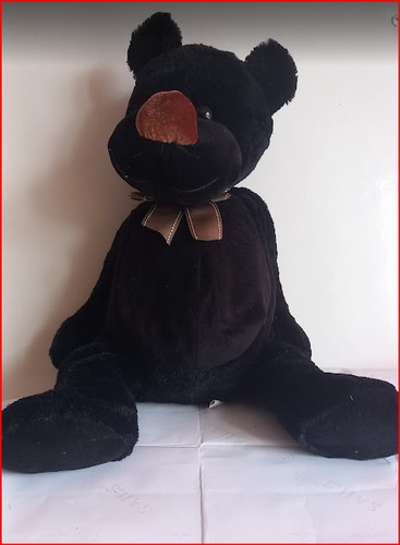 Peluche ours noir géant - peluche,