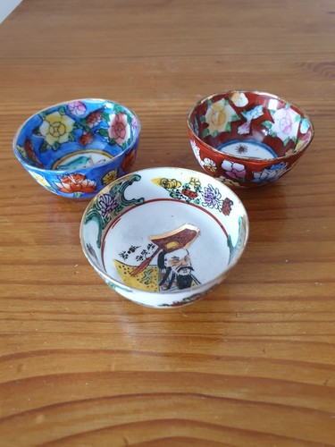Trois bols saké - trois,