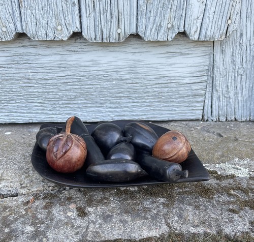Lot fruits sculptes - 9,