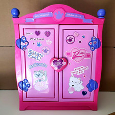 Build A Bear Closet Wardrobe Case Pink Beararmoire Armoire Complete 2012