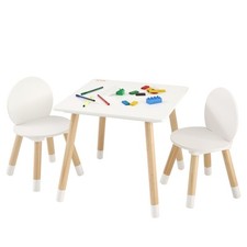 VEVOR 1 Table d’Enfant avec 2 Chaises Ensemble de Meuble d'Enfant pour Étudier