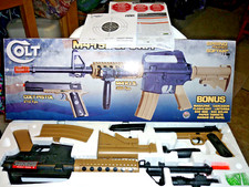 COLT Pistol/Rifle M4 1911 Airsoft Ops Kit Spring Powered W/ BONUS BB's Targets