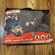 Skip Hop Stroll-and-Go Three-Season Stroller Footmuff Toddler Gray