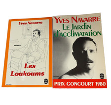 Yves Navarre Lot 2 Livres Poche Le Jardin d'Acclimatation/Loukoums Roman France