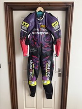 Niall Mackenzie 1995 Doc Shop 250 Aprilia RS Taichi Race leathers signed