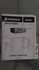 Hitachi ha-330 service manual original repair book stereo power amp amplifier