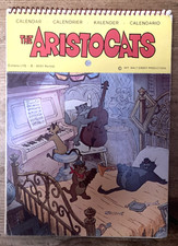 RARE Calendrier  1971 Walt Disney Mickey The ArIsTOcATs