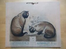 VICTOR'S CATS PROOF SIGN - HUMBLOT NANCY PRINT SHOP 1930 37X31