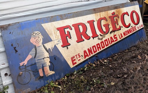 Grandes tôles publicitaire