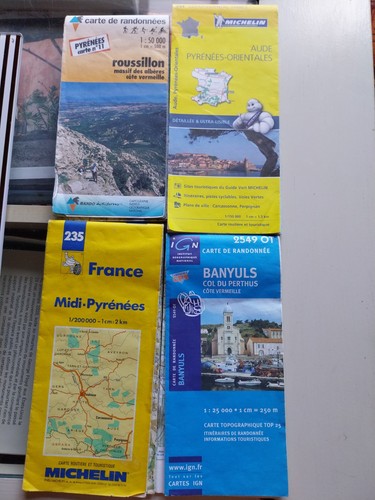 Lot cartes routieres ign - et,