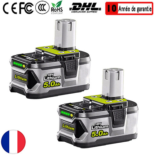 0ah pour ryobi batterie - 2x,