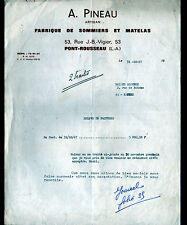 PONT-ROUSSEAU / REZE (44) MATTRESS / FRAME & MATTRESSES ""A. PINEAU"" in 1967